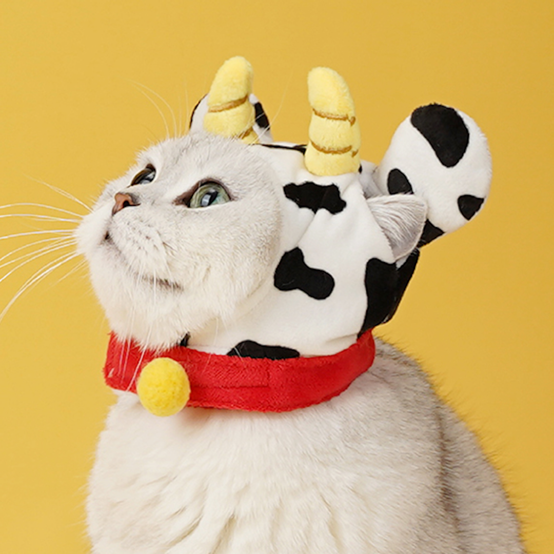 Cat and Dog Cow Design Headwear