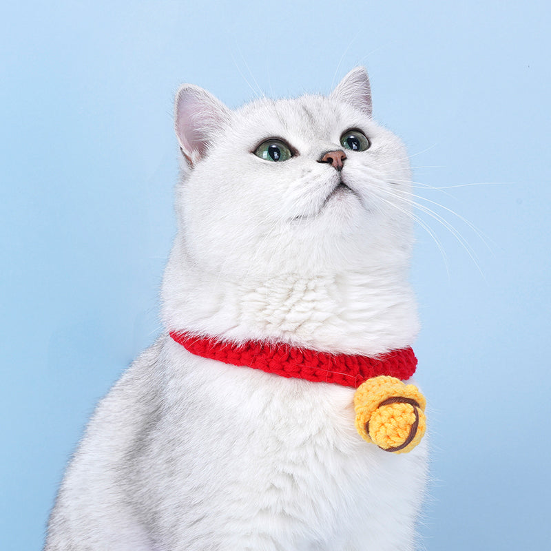 Crochet Cat & Dog Doraemon Collar