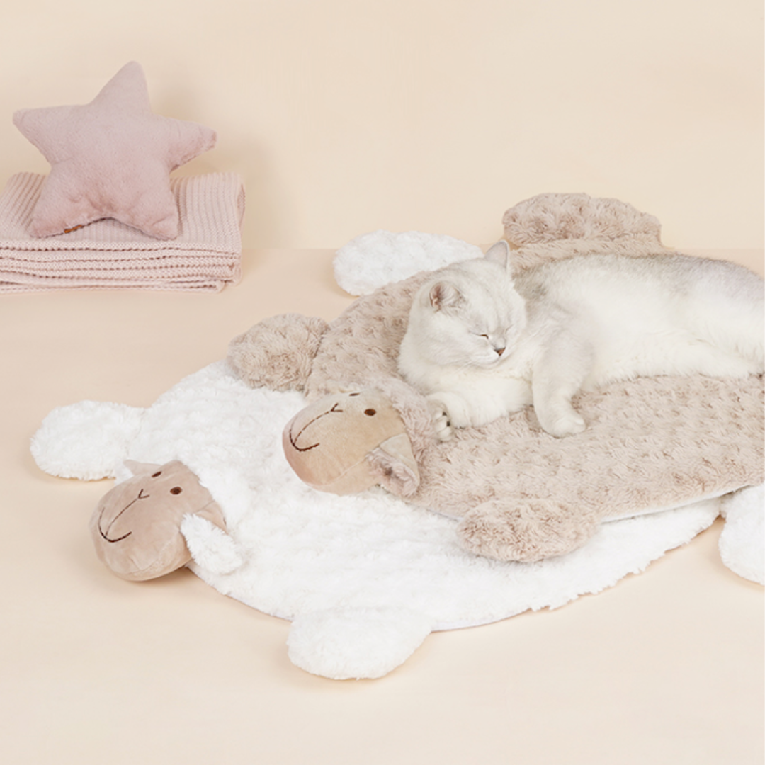 Sheep Design Cat & Dog Calming Bed Mat